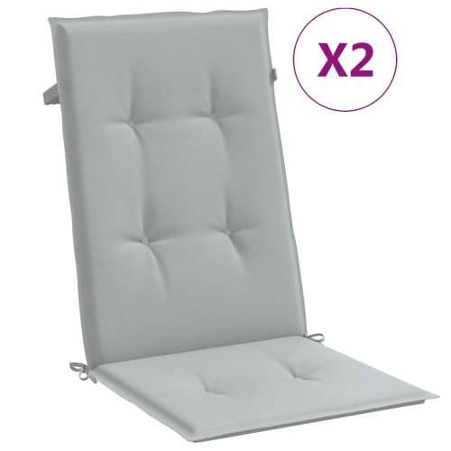 Jastuci za stolice 2 kom svjetlosivi 120 x 50 x 4 cm od tkanine prošarana svjetlosiva 120 x 50 x 4 cm 2 Cijena