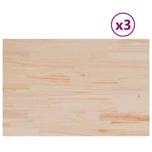 Stolne ploče 3 kom 80x53x2,5 cm od masivne borovine pravokutne - 80 x 53 x 2.5 cm 3 Cijena