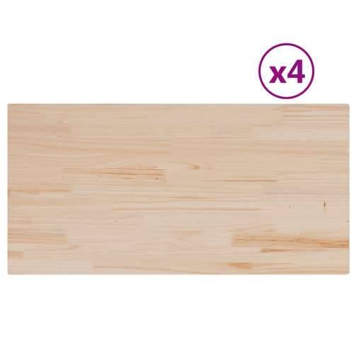 Stolne ploče 4 kom 100x50x2,5 cm od masivne borovine pravokutne - 100 x 50 x 2,5 cm 4 Cijena