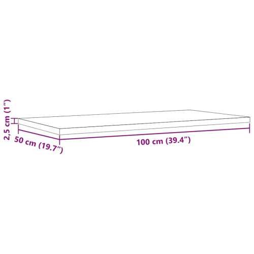 Stolne ploče 4 kom 100x50x2,5 cm od masivne borovine pravokutne - 100 x 50 x 2,5 cm 4 Cijena