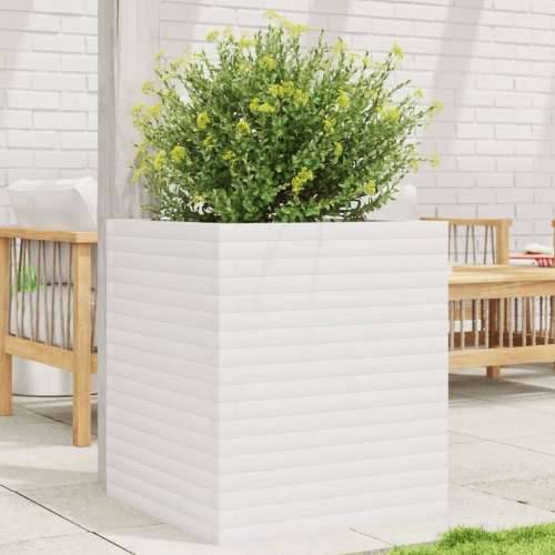 Vrtna sadilica bijela 60x60x68,5 cm od masivne borovine - Bijela 60 x 60 x 68.5 cm 1 Cijena