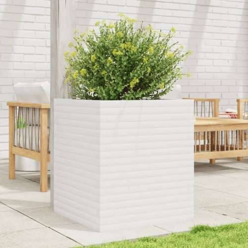 Vrtna sadilica bijela 60x60x68,5 cm od masivne borovine - Bijela 60 x 60 x 68.5 cm 1 Cijena