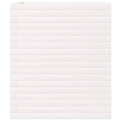 Vrtna sadilica bijela 60x60x68,5 cm od masivne borovine - Bijela 60 x 60 x 68.5 cm 1 Cijena