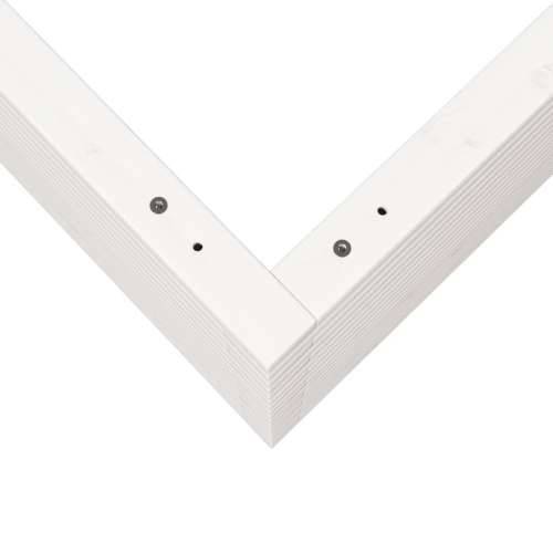 Vrtna sadilica bijela 60x60x68,5 cm od masivne borovine - Bijela 60 x 60 x 68.5 cm 1 Cijena
