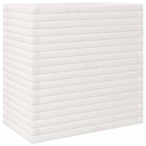 Vrtna sadilica bijela 70x40x68,5 cm od masivne borovine - Bijela 70 x 40 x 68.5 cm 1 Cijena