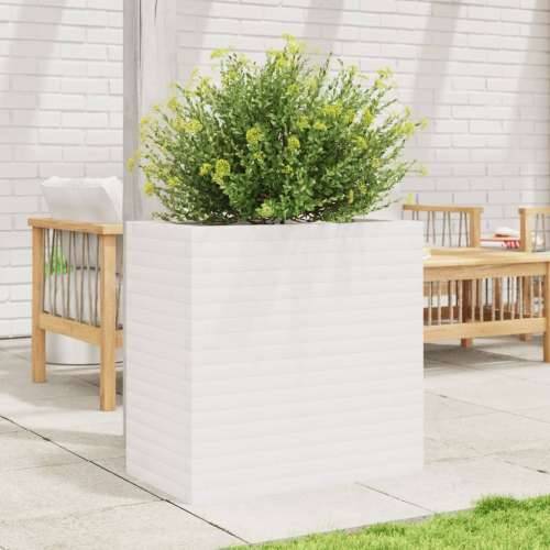 Vrtna sadilica bijela 70x40x68,5 cm od masivne borovine - Bijela 70 x 40 x 68.5 cm 1 Cijena