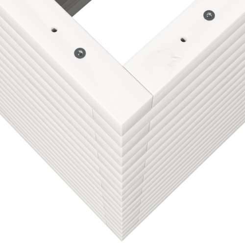 Vrtna sadilica bijela 70x40x68,5 cm od masivne borovine - Bijela 70 x 40 x 68.5 cm 1 Cijena