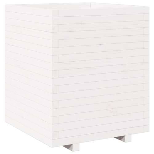 Vrtna sadilica bijela 60x60x72,5 cm od masivne borovine - Bijela 60 x 60 x 72.5 cm 1 Cijena