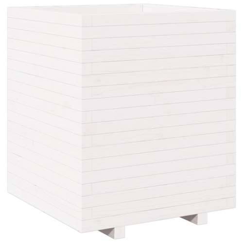 Vrtna sadilica bijela 60x60x72,5 cm od masivne borovine - Bijela 60 x 60 x 72.5 cm 1 Cijena