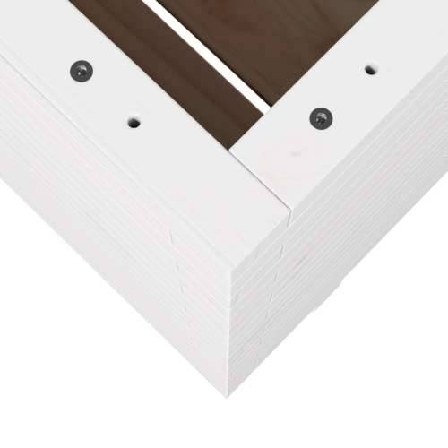 Vrtna sadilica bijela 60x60x72,5 cm od masivne borovine - Bijela 60 x 60 x 72.5 cm 1 Cijena