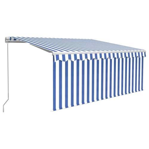 Tenda na ručno uvlačenje s roletom 3,5 x 2,5 m plavo-bijela   - Plava i bijela 3.5 x 2.5 m 1 Cijena