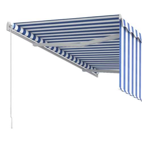 Tenda na ručno uvlačenje s roletom 3,5 x 2,5 m plavo-bijela   - Plava i bijela 3.5 x 2.5 m 1 Cijena