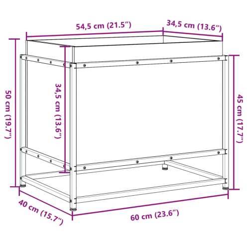 Vrtna sadilica 60x40x50 cm od masivnog drva duglazije - Masivno drvo duglazije 60 x 40 x 50 cm 1 Cijena