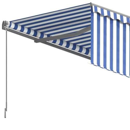 Tenda na ručno uvlačenje s roletom 3,5 x 2,5 m plavo-bijela - Plava i bijela 3,5 x 2,5 m 1 Cijena