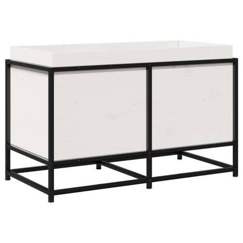 Vrtna sadilica bijela 80x40x50 cm od masivne borovine - Bijela boja bora 80 x 40 x 50 cm 1 Cijena