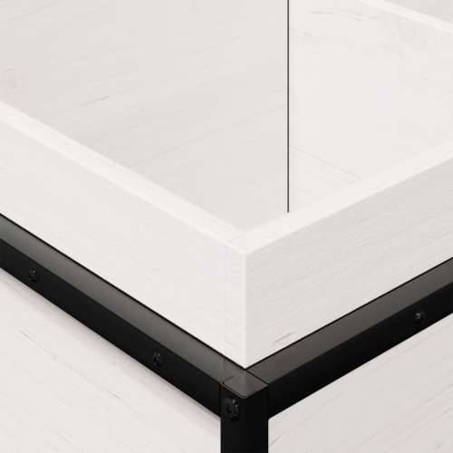 Vrtna sadilica bijela 80x40x50 cm od masivne borovine - Bijela boja bora 80 x 40 x 50 cm 1 Cijena