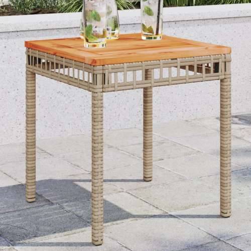 Vrtni stol miješana bež 38x38x42cm od poliratana i drva bagrema - Miješana bež 1 Cijena