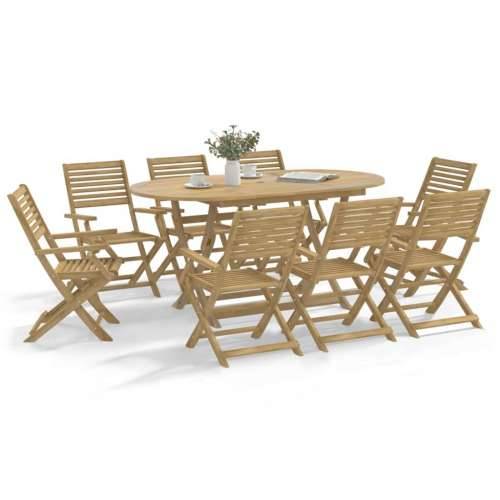 Sklopive vrtne stolice 6 kom 54,5x61,5x86,5 cm od drva bagrema - 6 S naslonom za ruke Cijena