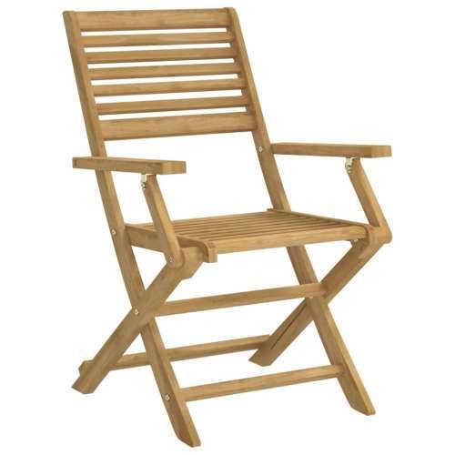 Sklopive vrtne stolice 6 kom 54,5x61,5x86,5 cm od drva bagrema - 6 S naslonom za ruke Cijena