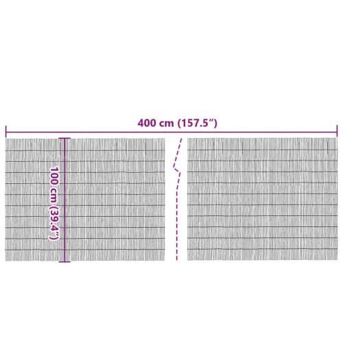 Vrtna ograda 400 x 100 cm od trske - Smeđa 400 x 100 cm 1 Cijena