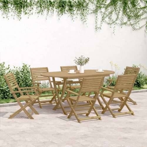 Sklopive vrtne stolice 8 kom 54,5x61,5x86,5 cm od drva bagrema - 8 S naslonom za ruke Cijena