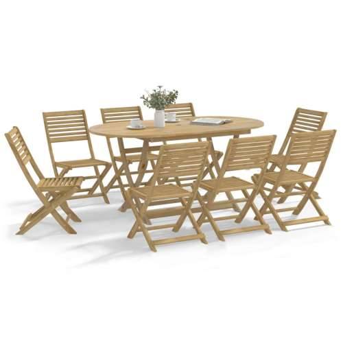 Sklopive vrtne stolice 8 kom 48,5x61,5x87 cm od drva bagrema - 8 Bez naslona za ruke Cijena