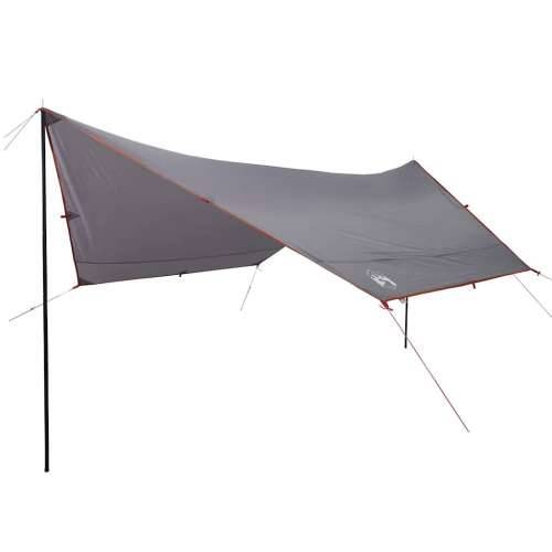 Cerada za kampiranje narančasta 430 x 380 x 210 cm vodootporna - Siva i narančasta taft 1 Cijena
