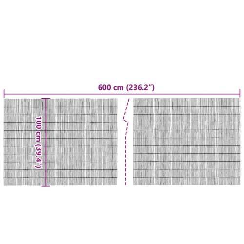 Vrtna ograda 600x100 cm od trske - Smeđa 600 x 100 cm 1 Cijena