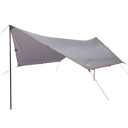 Cerada za kampiranje narančasta 430 x 380 x 210 cm vodootporna - Siva i narančasta oxford 1 Cijena