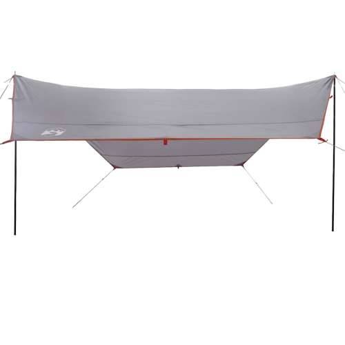 Cerada za kampiranje narančasta 430 x 380 x 210 cm vodootporna - Siva i narančasta oxford 1 Cijena