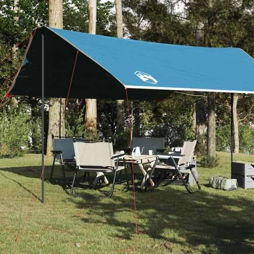 Cerada za kampiranje plava 460 x 305 x 210 cm vodootporna - Plava taft 1 Cijena