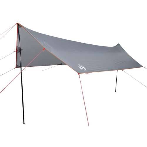 Cerada za kampiranje narančasta 460x305x210 cm vodootporna - Siva i narančasta oxford 1 Cijena