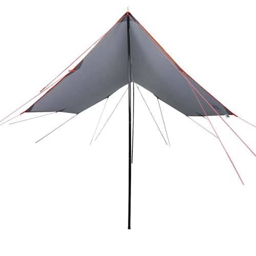 Cerada za kampiranje narančasta 460x305x210 cm vodootporna - Siva i narančasta oxford 1 Cijena