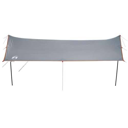 Cerada za kampiranje narančasta 460x305x210 cm vodootporna - Siva i narančasta oxford 1 Cijena