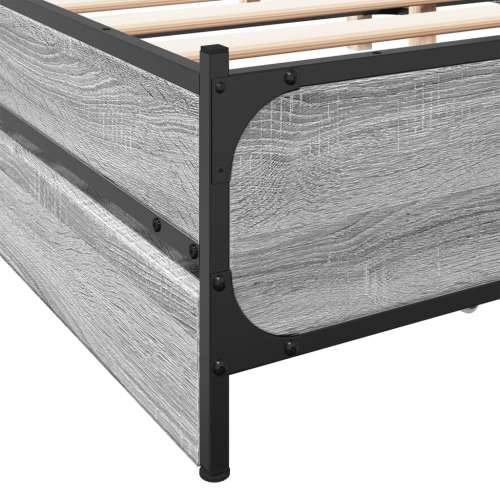 Okvir za krevet s ladicama boja hrasta 200x200 cm drveni - Sivi hrast sonoma 200 x200 cm Cijena