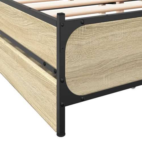 Okvir za krevet s ladicama boja hrasta 135x190 cm drveni - sonoma hrast 135 x 190 cm Cijena
