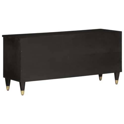 TV ormarić 100 x 33 x 46 cm od masivnog drva manga - Crna 1 Cijena