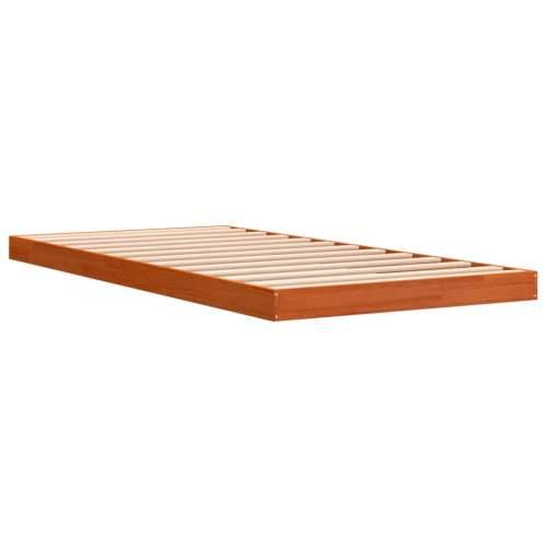 Okvir kreveta voštano smeđi 100 x 200 cm od masivne borovine - Voštano smeđa 100 x 200 cm Cijena
