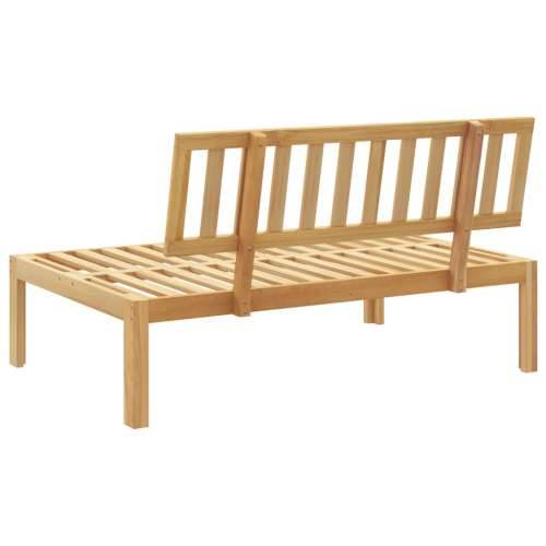 Srednja vrtna sofa od paleta od masivnog bagremovog drva - Smeđa 1 srednja sofa Svjetlosmeđa Cijena