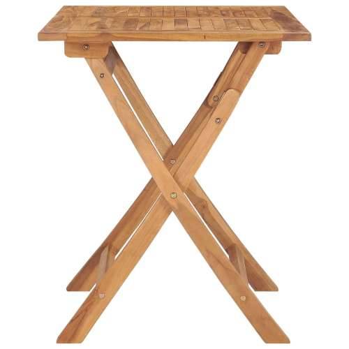 Sklopivi Vrtni stol - Blagovaonski stol 90x60x75 cm masivna tikovina Cijena