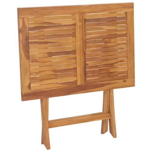 Sklopivi Vrtni stol - Blagovaonski stol 90x60x75 cm masivna tikovina Cijena