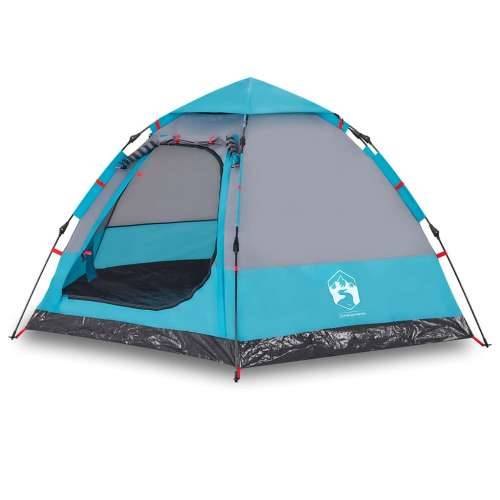 Šator s kabinom za kampiranje za 4 osobe plavi brzo otpuštanje - Plava 273 x 273 x 129 cm 1 Cijena