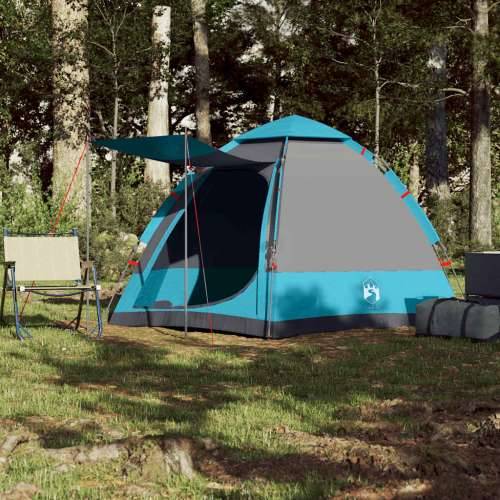 Šator s kabinom za kampiranje za 4 osobe plavi brzo otpuštanje - Plava 273 x 273 x 129 cm 1 Cijena