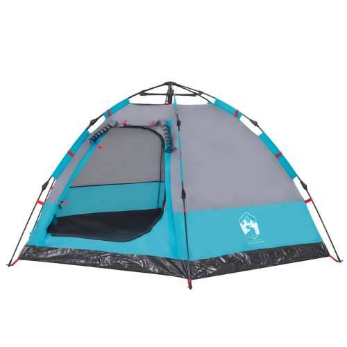 Šator s kabinom za kampiranje za 4 osobe plavi brzo otpuštanje - Plava 273 x 273 x 129 cm 1 Cijena