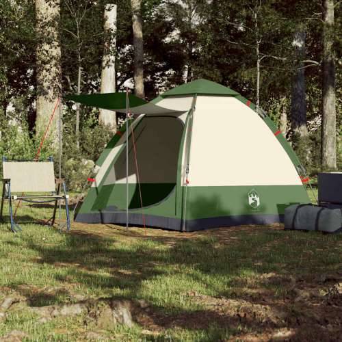 Šator s kabinom za kampiranje za 4 osobe zeleni brzo otpuštanje - Zelena 273 x 273 x 129 cm 1 Cijena