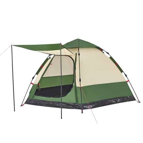 Šator s kabinom za kampiranje za 4 osobe zeleni brzo otpuštanje - Zelena 273 x 273 x 129 cm 1 Cijena