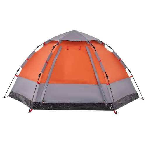 Šator s kabinom za kampiranje za 4 osobe brzo otpuštanje - Siva i narančasta 273 x 273 x 129 cm 1 Cijena