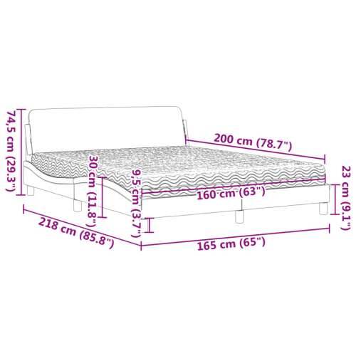 Krevet s madracem tamnozeleni 160x200 cm baršunasti - Tamnozelena 160 x 200 cm Cijena