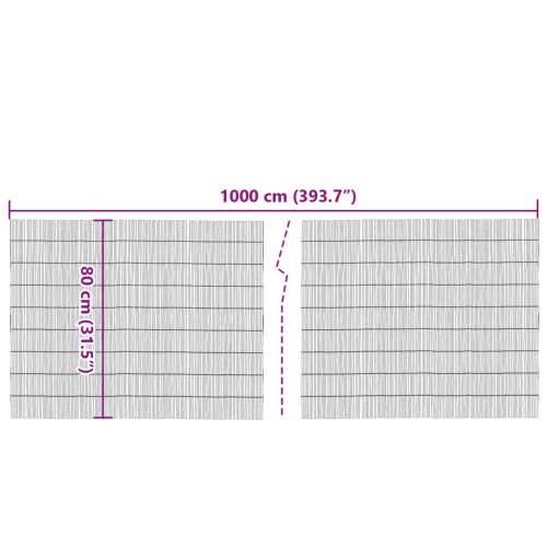 Vrtna ograda 1000x80 cm od trske - Smeđa 1000 x 80 cm 1 Cijena