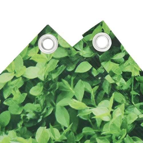 Balkonski zaslon za privatnost s izgledom biljke 600x120 cm PVC - Zelena 600 x 120 cm 1 Cijena